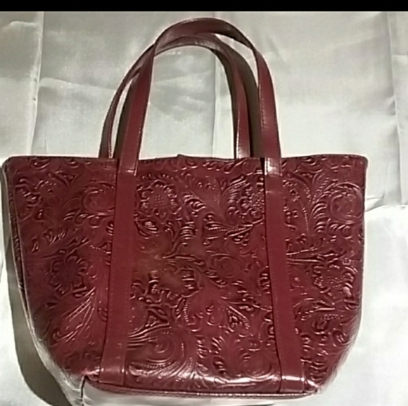 Victoria's Secret Handbags - Victoria's Secret Red Handbag with scroll work